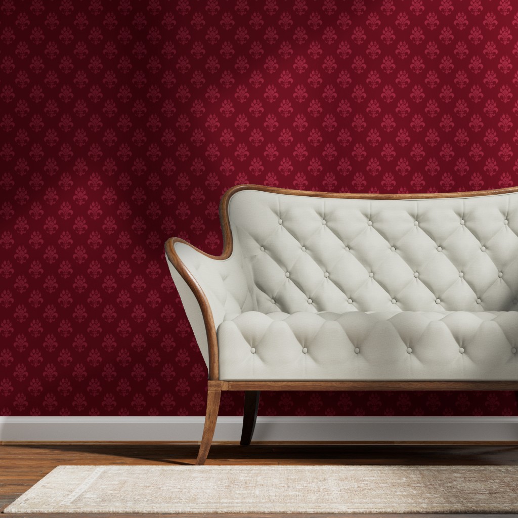 Wallpaper — Italian Red colourway